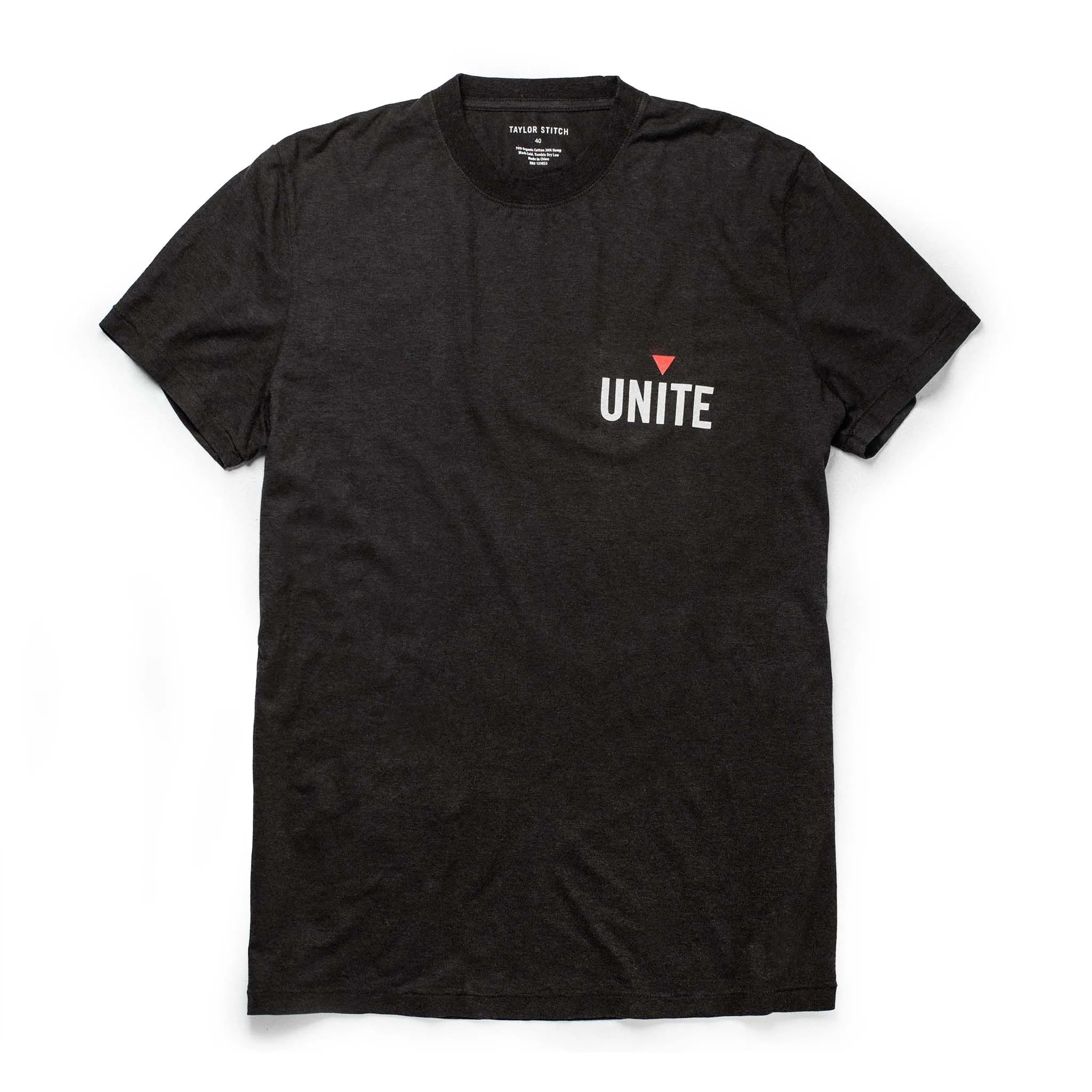 The Cotton Hemp Tee in Unite sold by Taylor Stitch