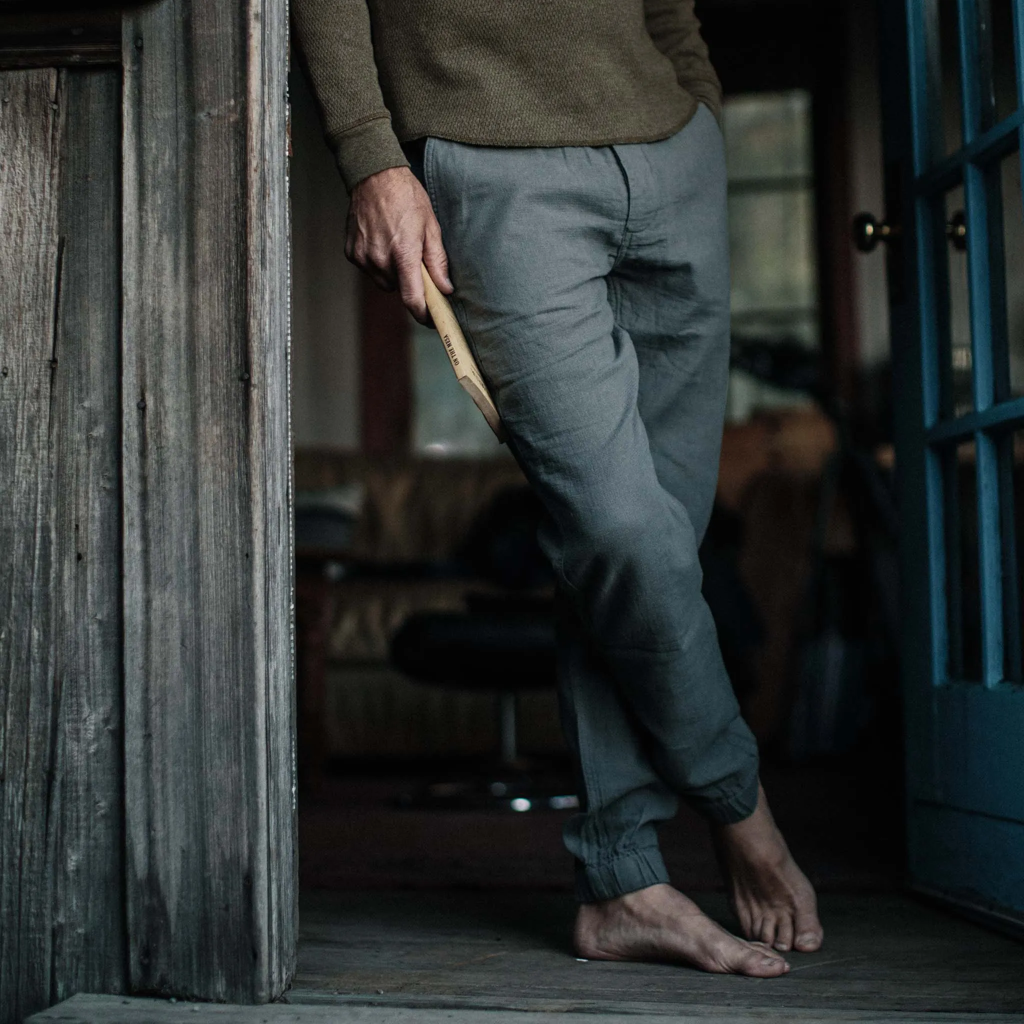 The Apres Pant in Charcoal Double Cloth ('21) sold by Taylor Stitch product image thumbnail 2