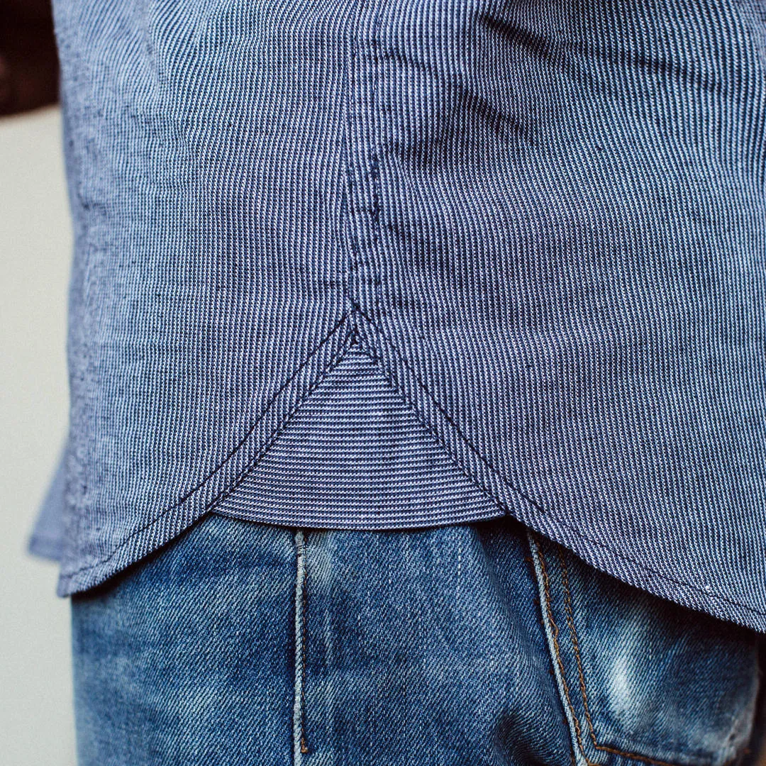 The Western Shirt in Indigo Stripe sold by Taylor Stitch product image thumbnail 5