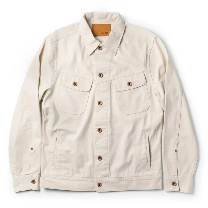 The Long Haul Jacket in Natural Organic Selvage sold by Taylor Stitch