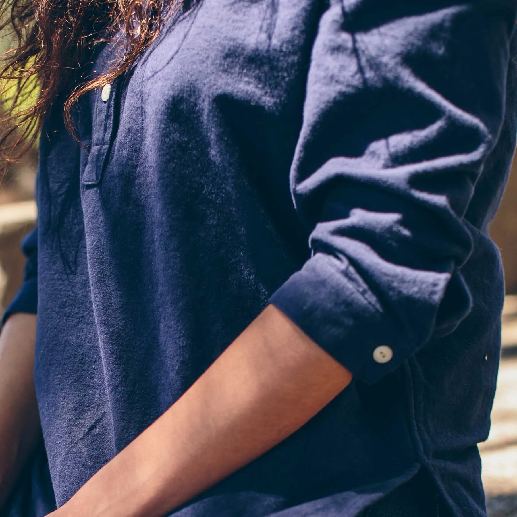 The Whitney Popover in Navy sold by Taylor Stitch product image thumbnail 4