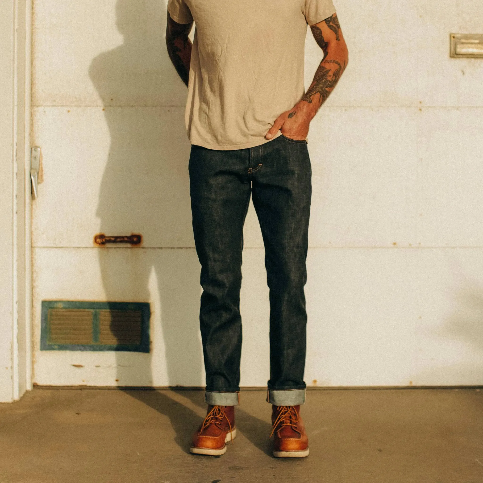 The Slim Jean in Natural Indigo Selvage sold by Taylor Stitch product image thumbnail 2