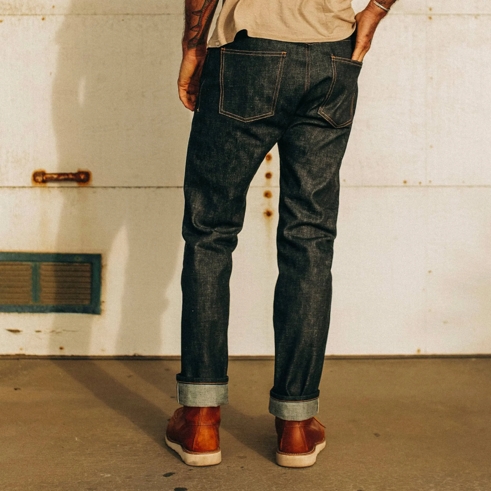 The Slim Jean in Natural Indigo Selvage sold by Taylor Stitch product image thumbnail 5
