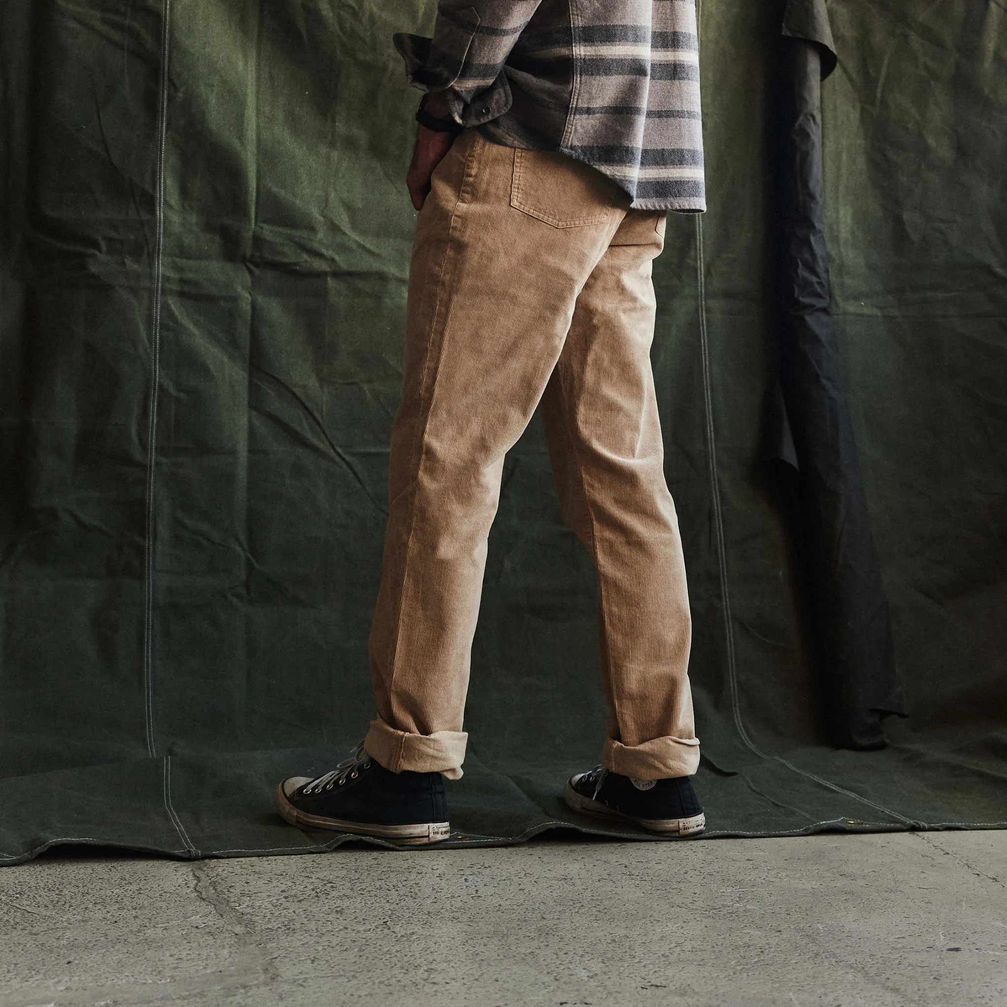 The Democratic All Day Pant in Light Khaki Cord sold by Taylor Stitch product image thumbnail 3