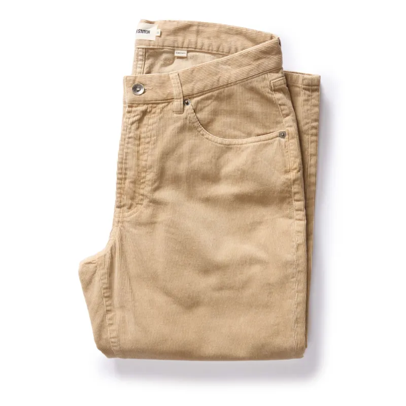 The Democratic All Day Pant in Light Khaki Cord sold by Taylor Stitch