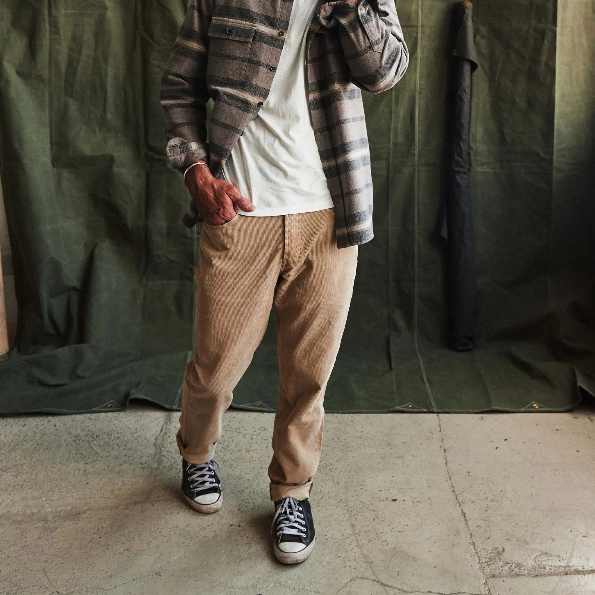 The Democratic All Day Pant in Light Khaki Cord sold by Taylor Stitch product image thumbnail 2