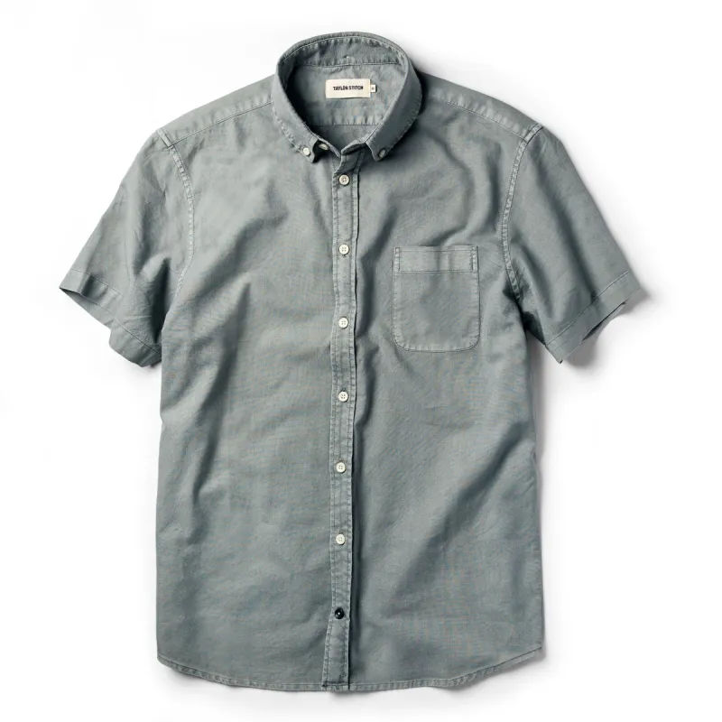 The Short Sleeve Jack in Dusk Oxford sold by Taylor Stitch