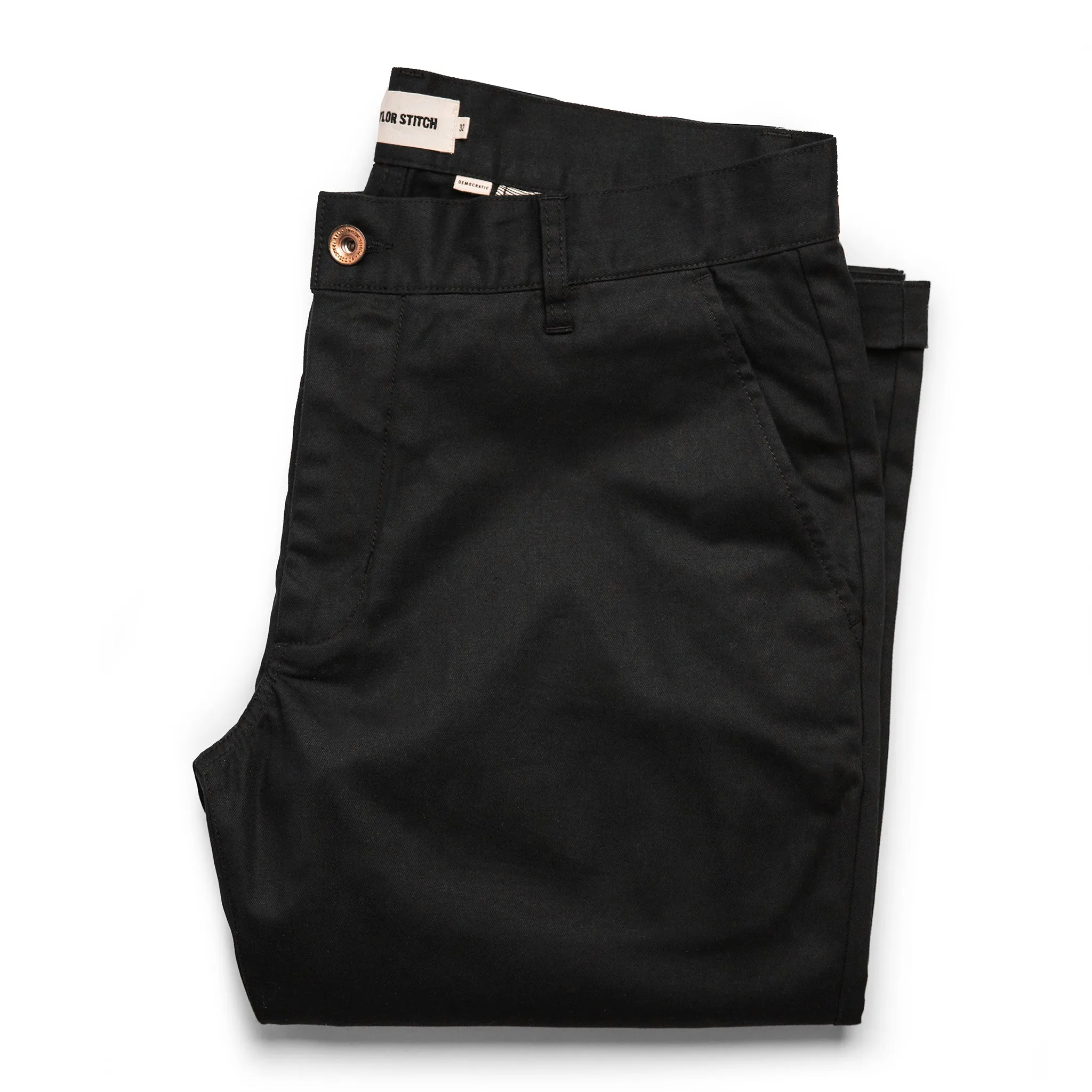 The Democratic Chino in Organic Coal sold by Taylor Stitch
