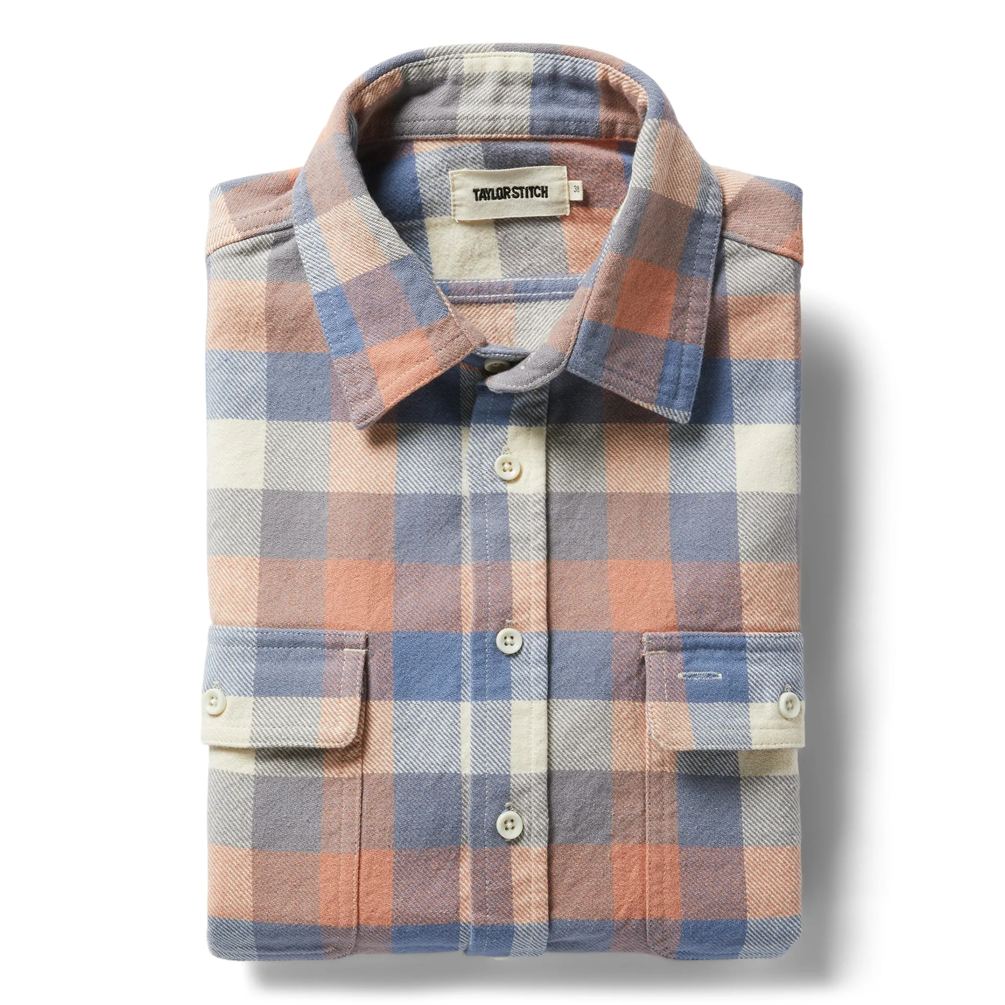 The Ledge Shirt in Dusk Check sold by Taylor Stitch
