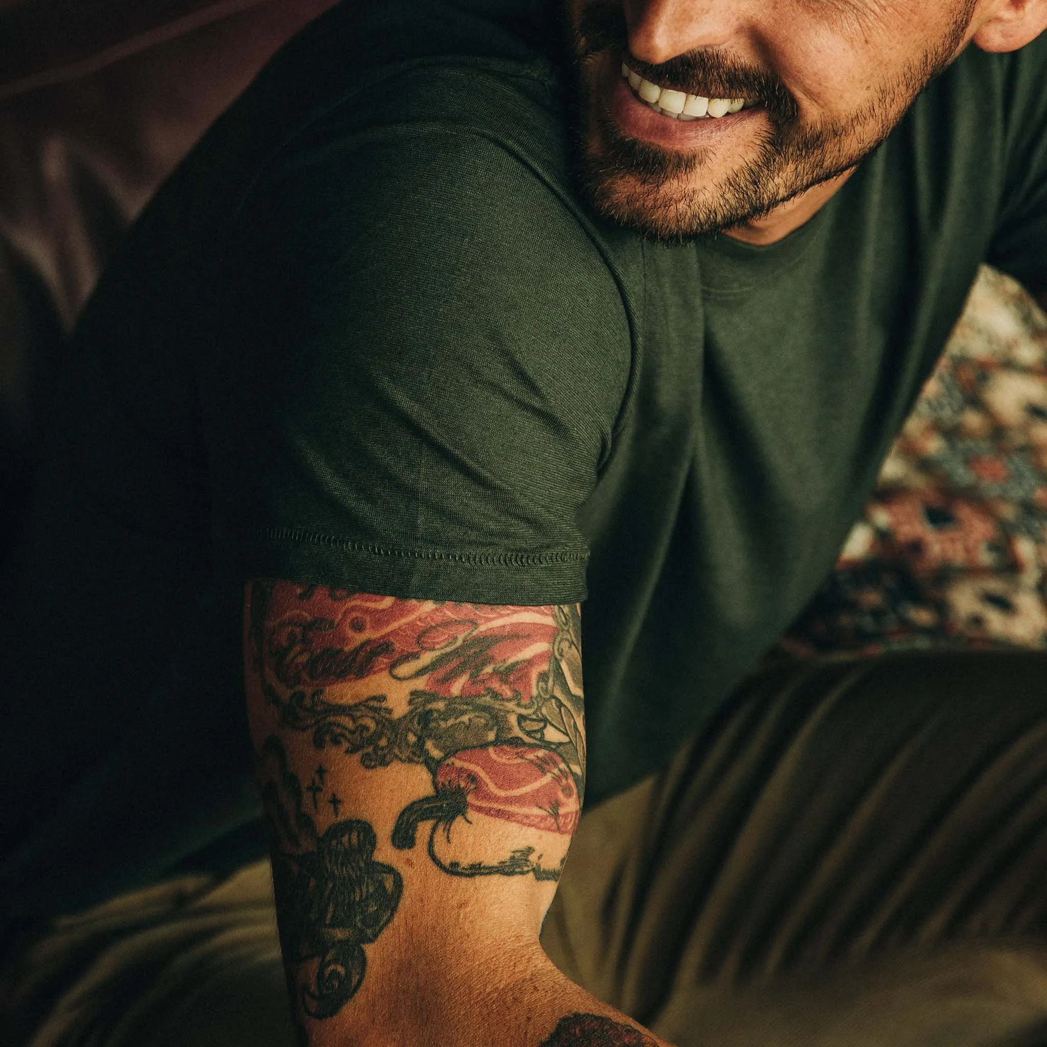 The Cotton Hemp Tee in Forest sold by Taylor Stitch product image thumbnail 3