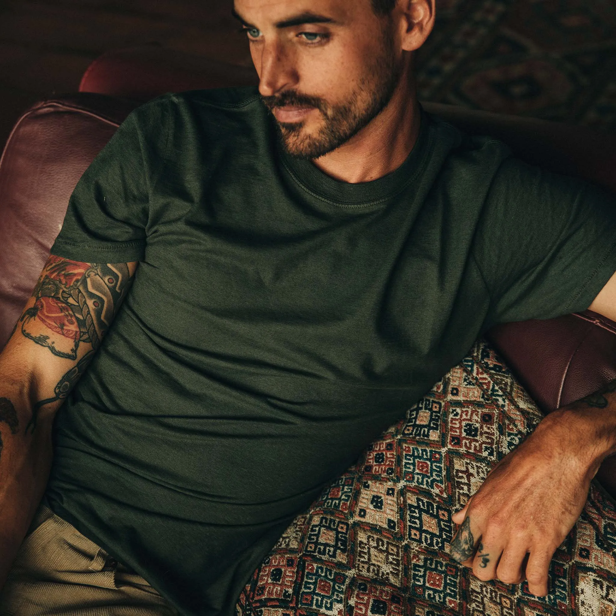 The Cotton Hemp Tee in Forest sold by Taylor Stitch product image thumbnail 2