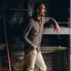 The Utility Shirt in Fatigue Olive French Terry Twill Knit sold by Taylor Stitch