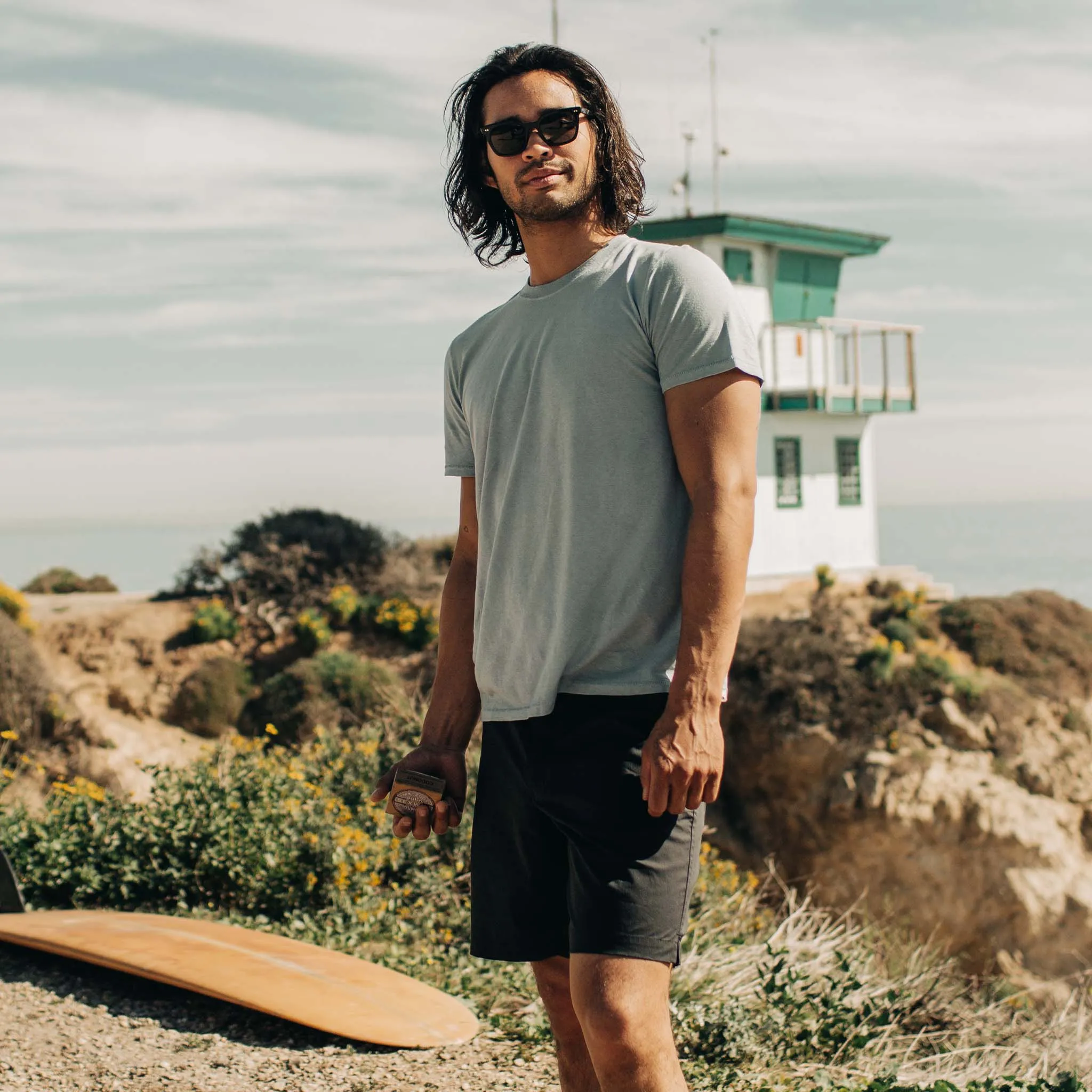 The Cotton Hemp Tee in Ocean sold by Taylor Stitch product image thumbnail 2