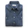 The Utility Shirt in Roped Indigo sold by Taylor Stitch