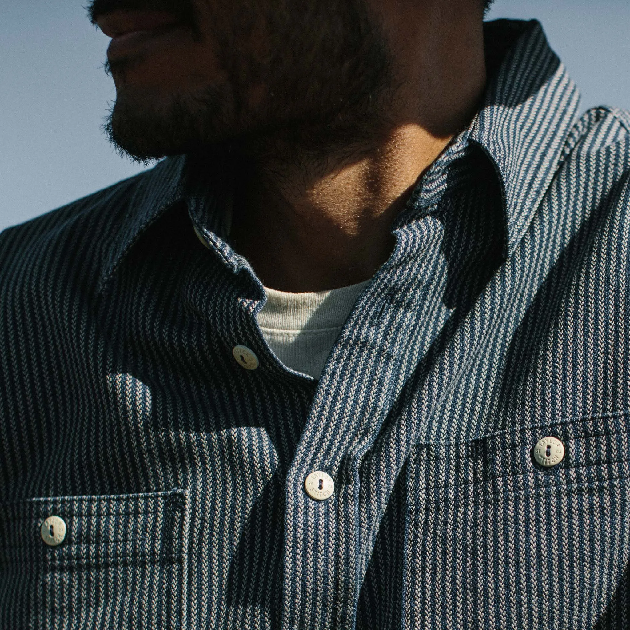 The Utility Shirt in Roped Indigo sold by Taylor Stitch product image thumbnail 3