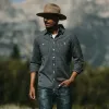 The Utility Shirt in Roped Indigo sold by Taylor Stitch