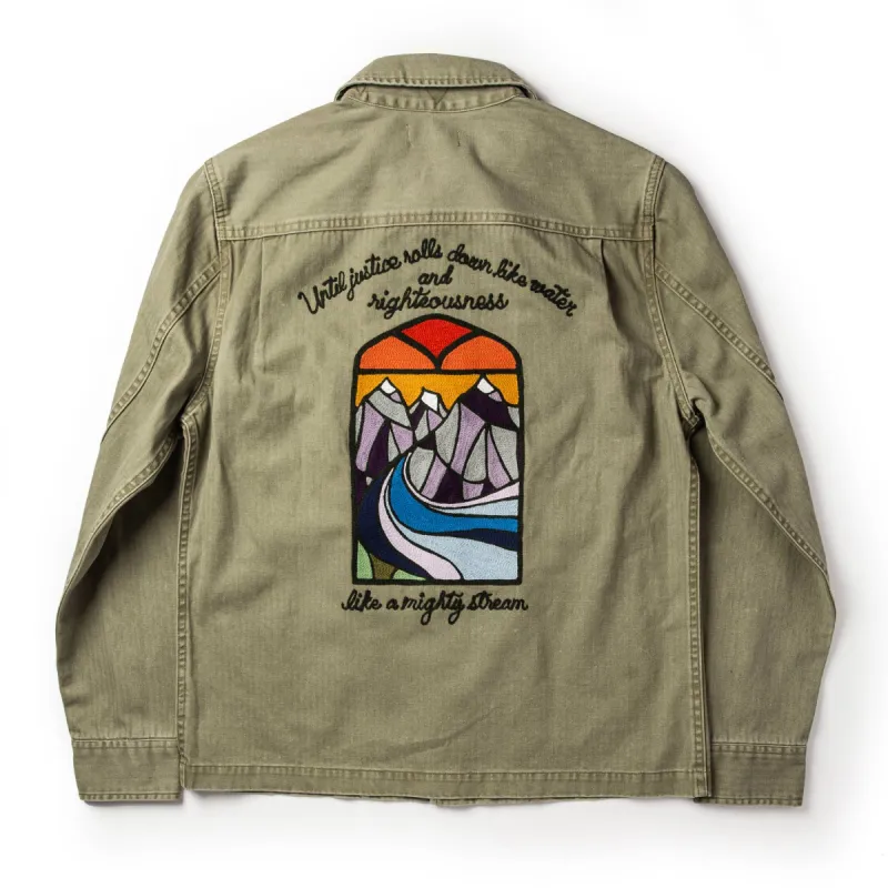 The HBT Jacket by Psychic Stitch sold by Taylor Stitch