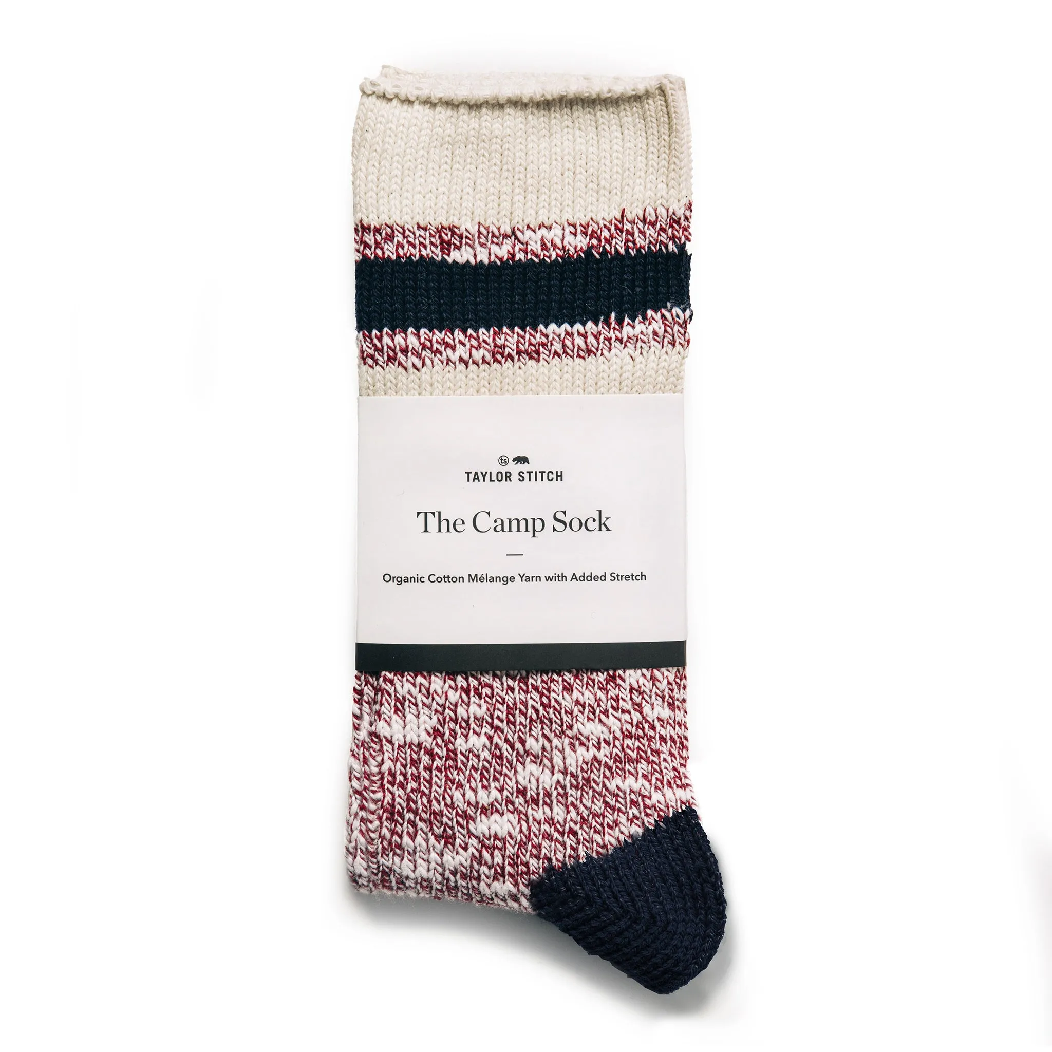 The Camp Sock in Heather Burgundy sold by Taylor Stitch product image thumbnail 5