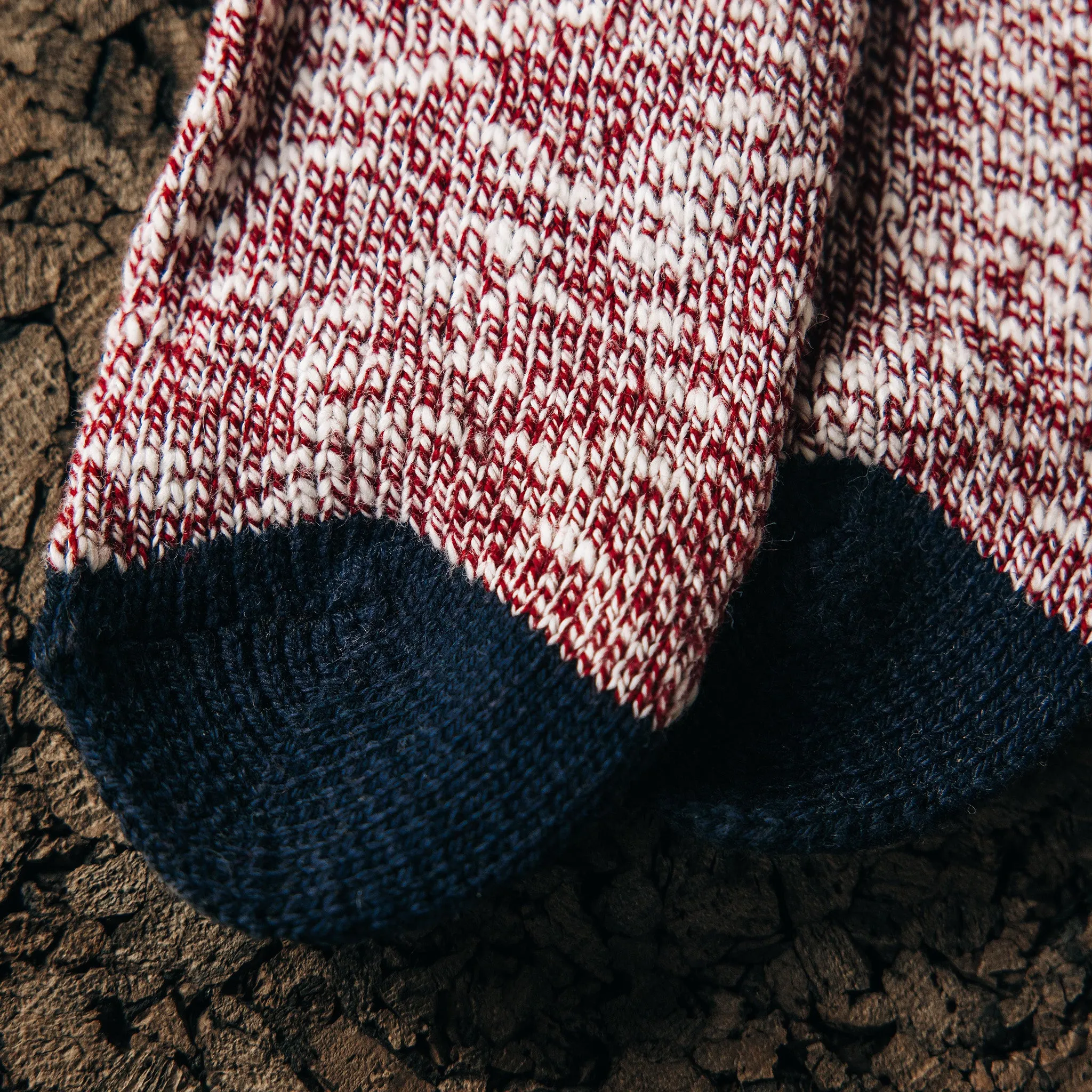 The Camp Sock in Heather Burgundy sold by Taylor Stitch product image thumbnail 3