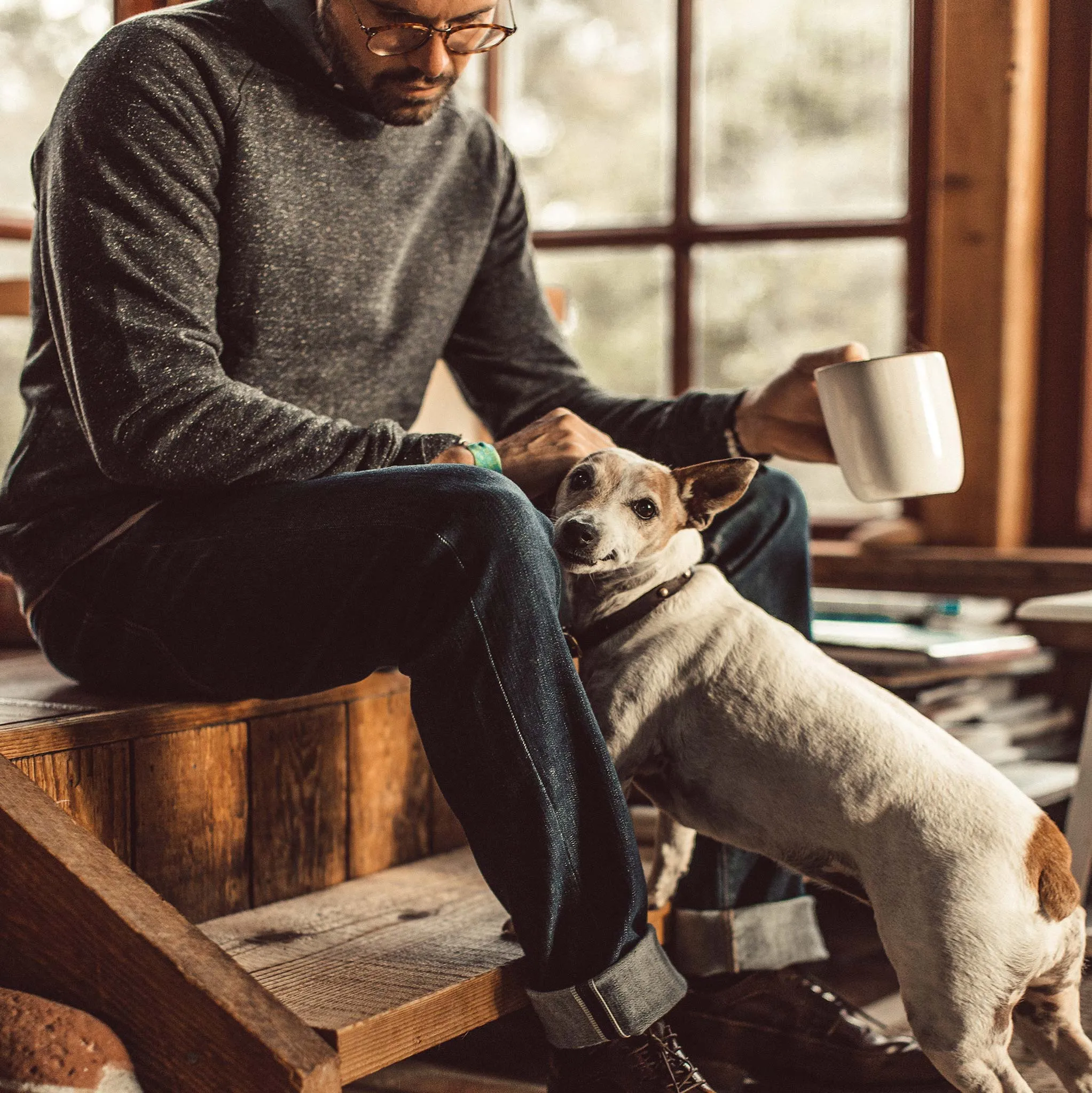 The Slim Jean in Organic Stretch Selvage sold by Taylor Stitch product image thumbnail 2