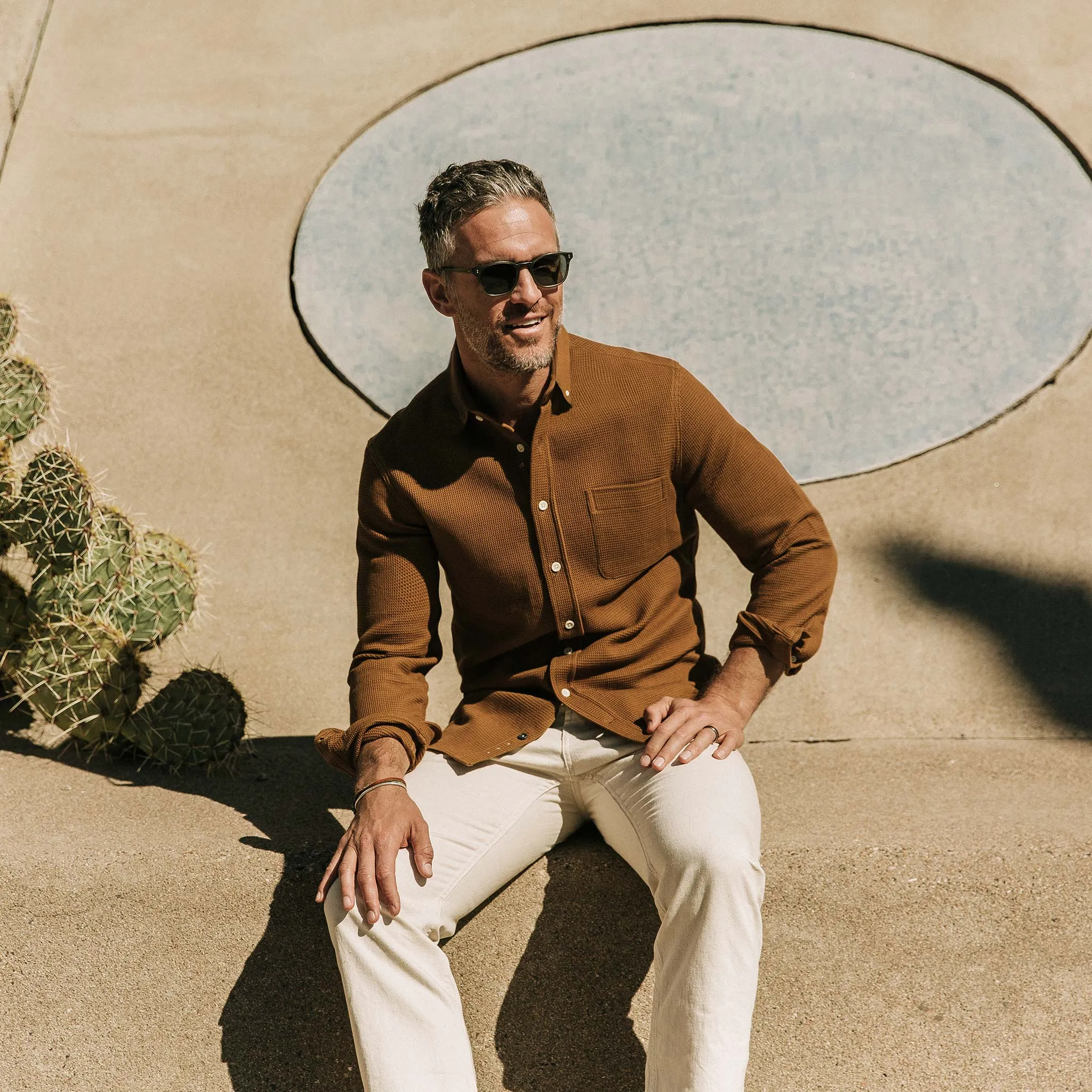 The Jack in British Khaki Waffle sold by Taylor Stitch product image thumbnail 2