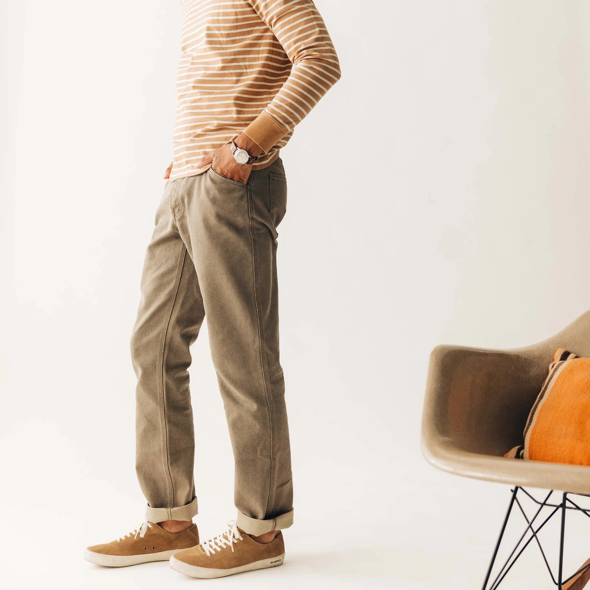The Camp Pant in Stone Chipped Canvas sold by Taylor Stitch product image thumbnail 2