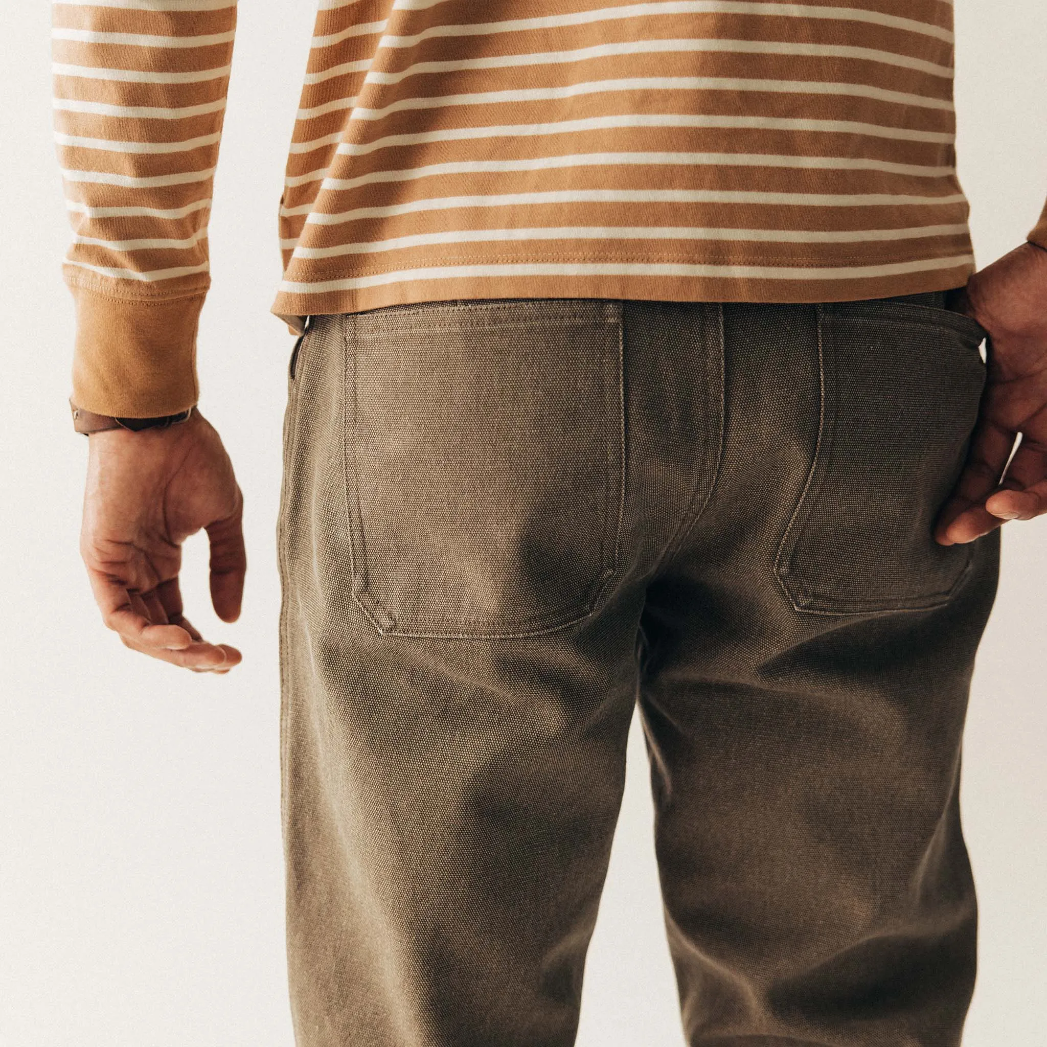 The Camp Pant in Stone Chipped Canvas sold by Taylor Stitch product image thumbnail 4