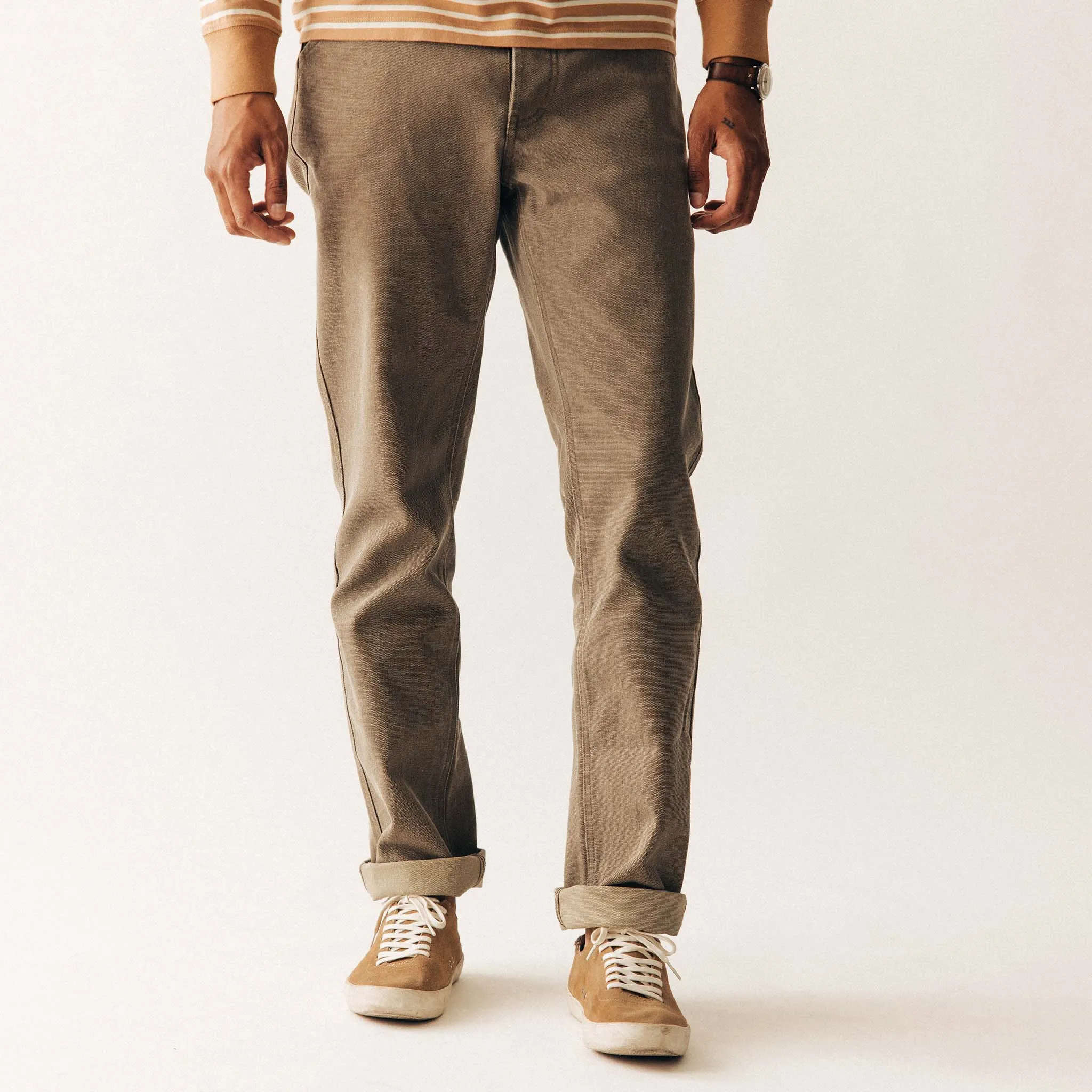 The Camp Pant in Stone Chipped Canvas sold by Taylor Stitch product image thumbnail 3