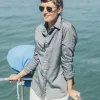 The Katherine in Charcoal Brushed Cotton sold by Taylor Stitch