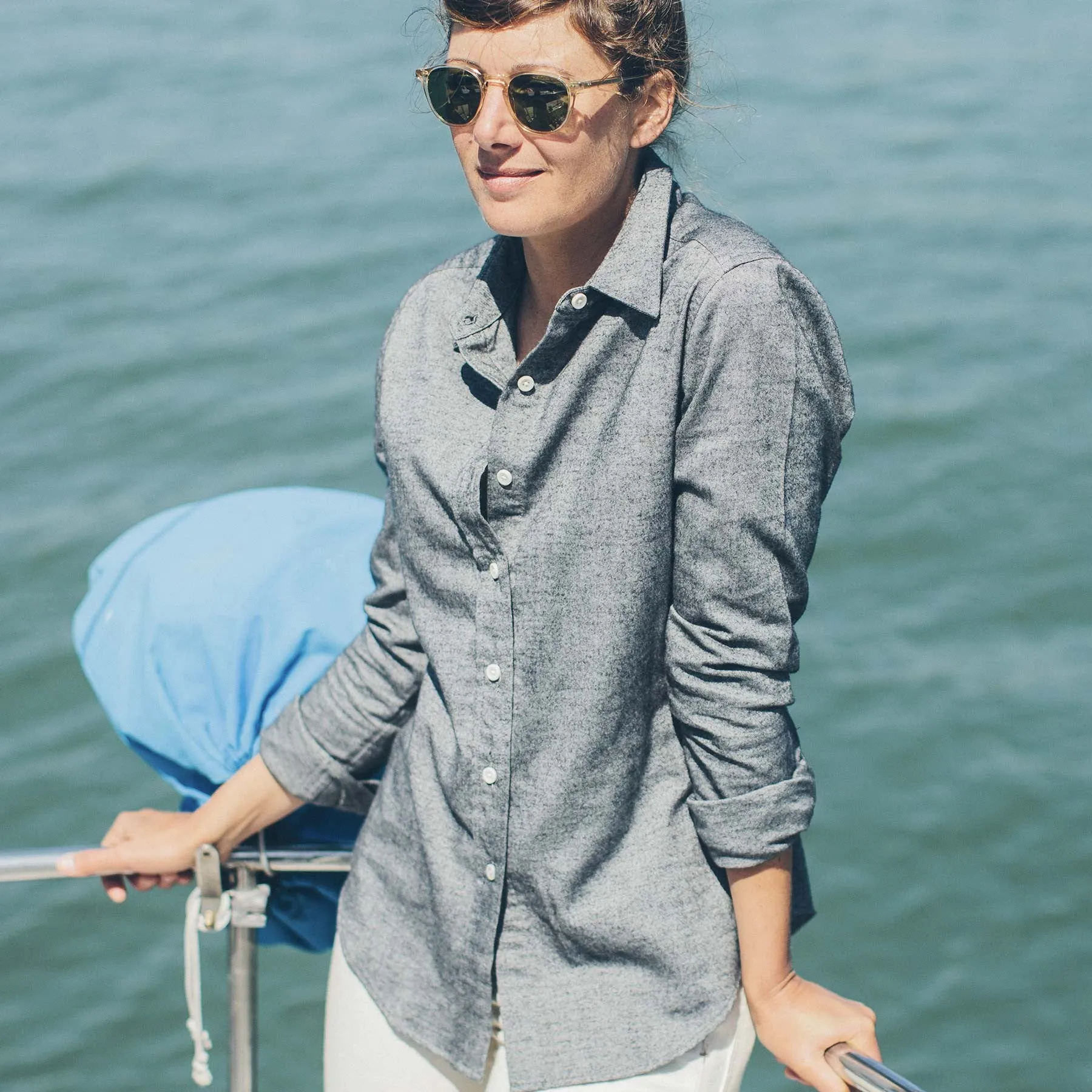 The Katherine in Charcoal Brushed Cotton sold by Taylor Stitch product image thumbnail 5