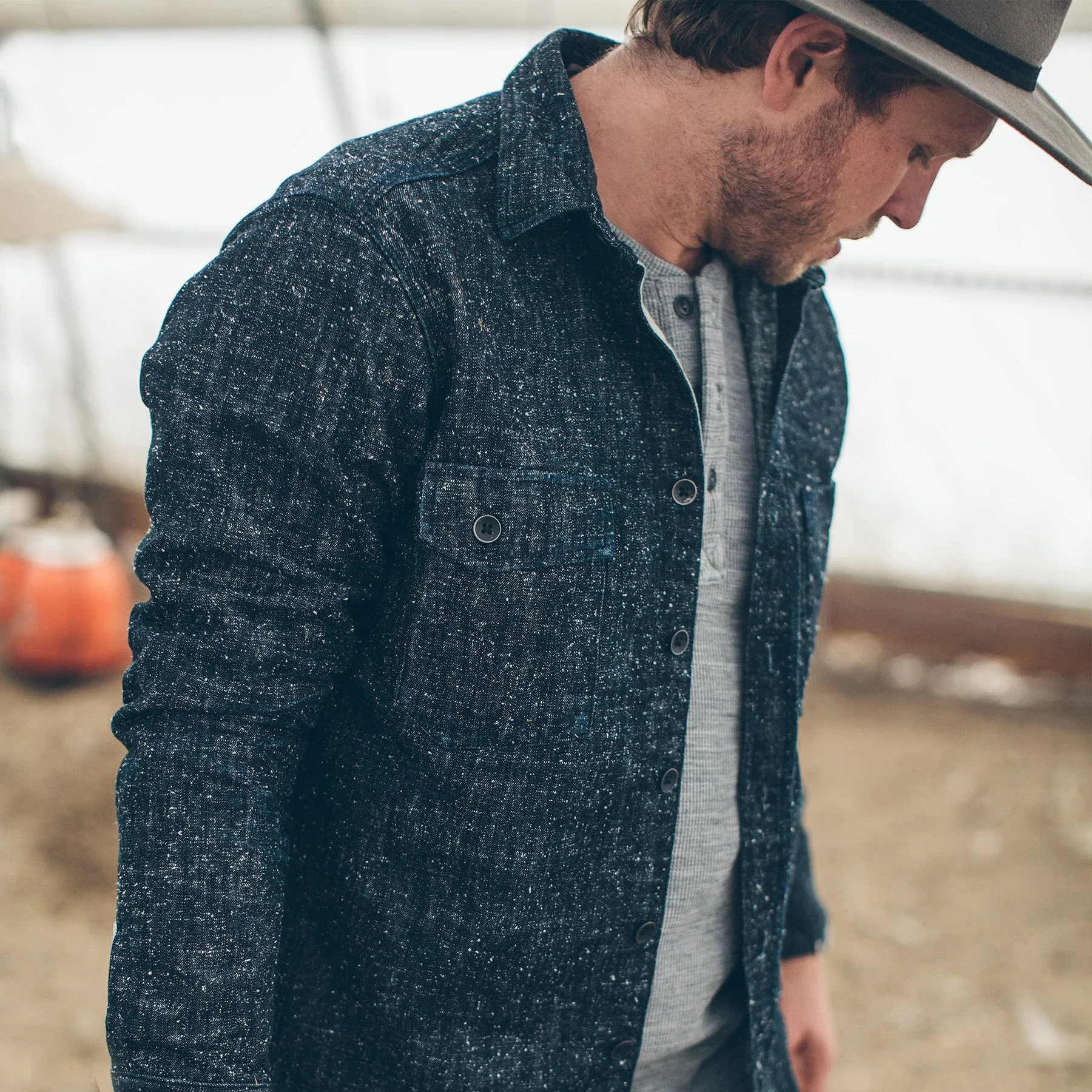 The Utility Shirt in Heavy Slub Denim sold by Taylor Stitch product image thumbnail 3