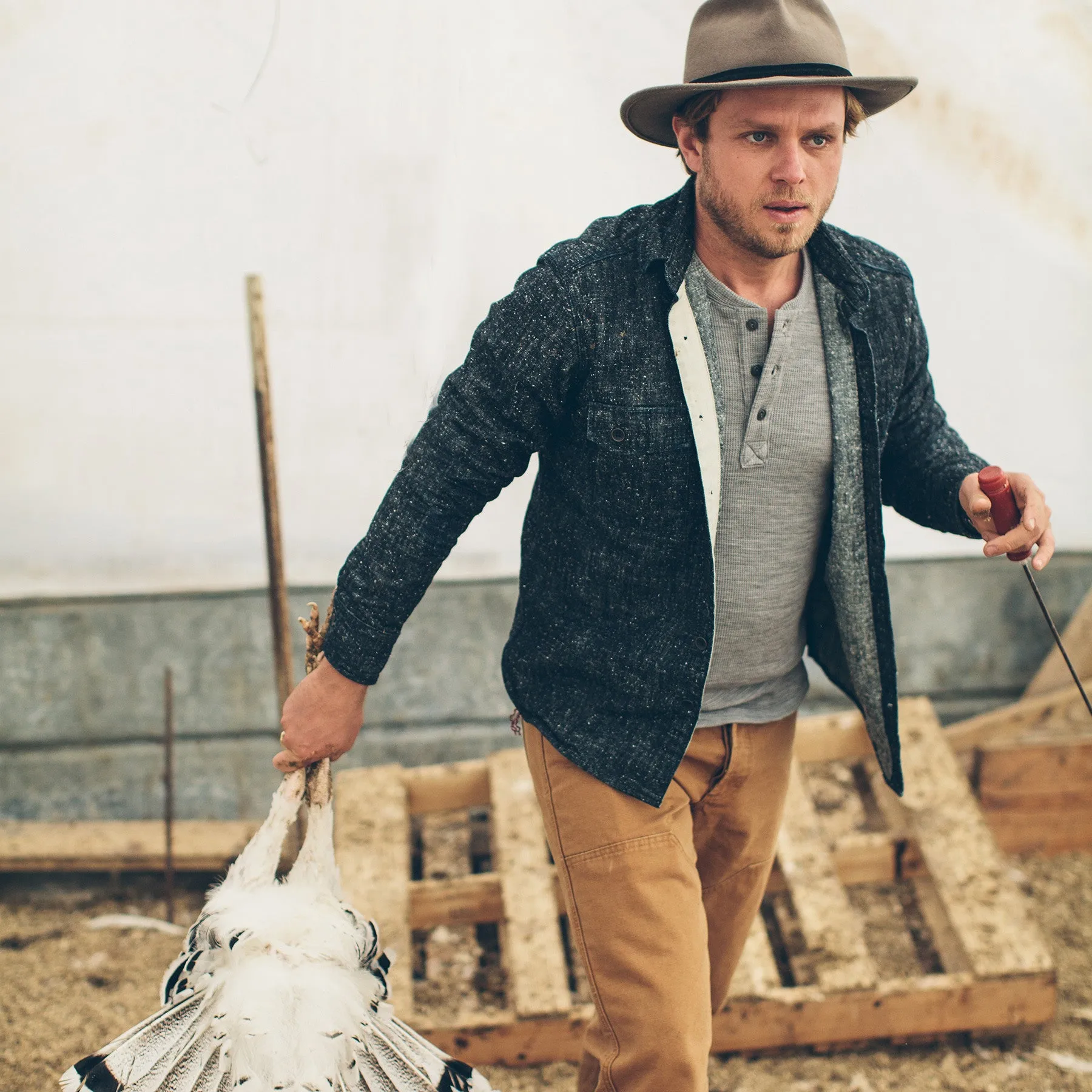 The Utility Shirt in Heavy Slub Denim sold by Taylor Stitch product image thumbnail 2