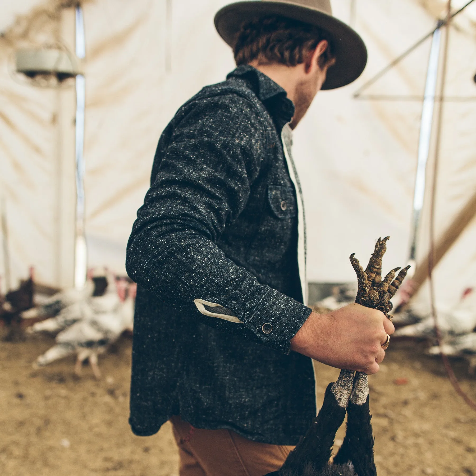 The Utility Shirt in Heavy Slub Denim sold by Taylor Stitch product image thumbnail 5