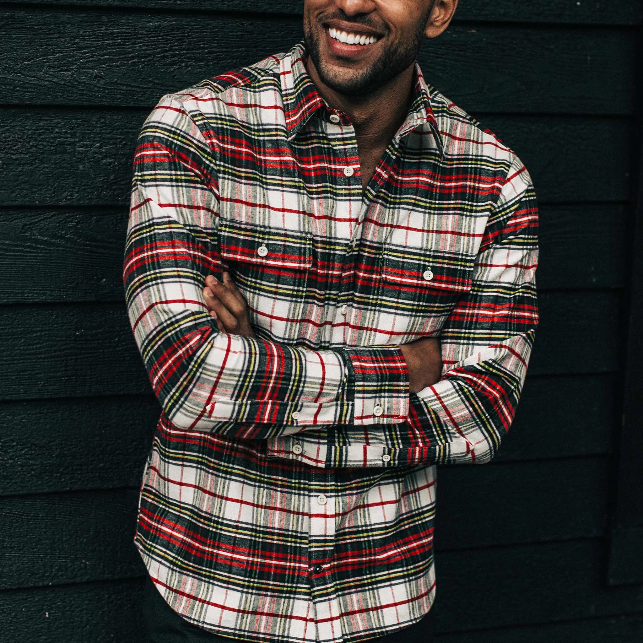 The Yosemite Shirt in White Tartan sold by Taylor Stitch product image thumbnail 4