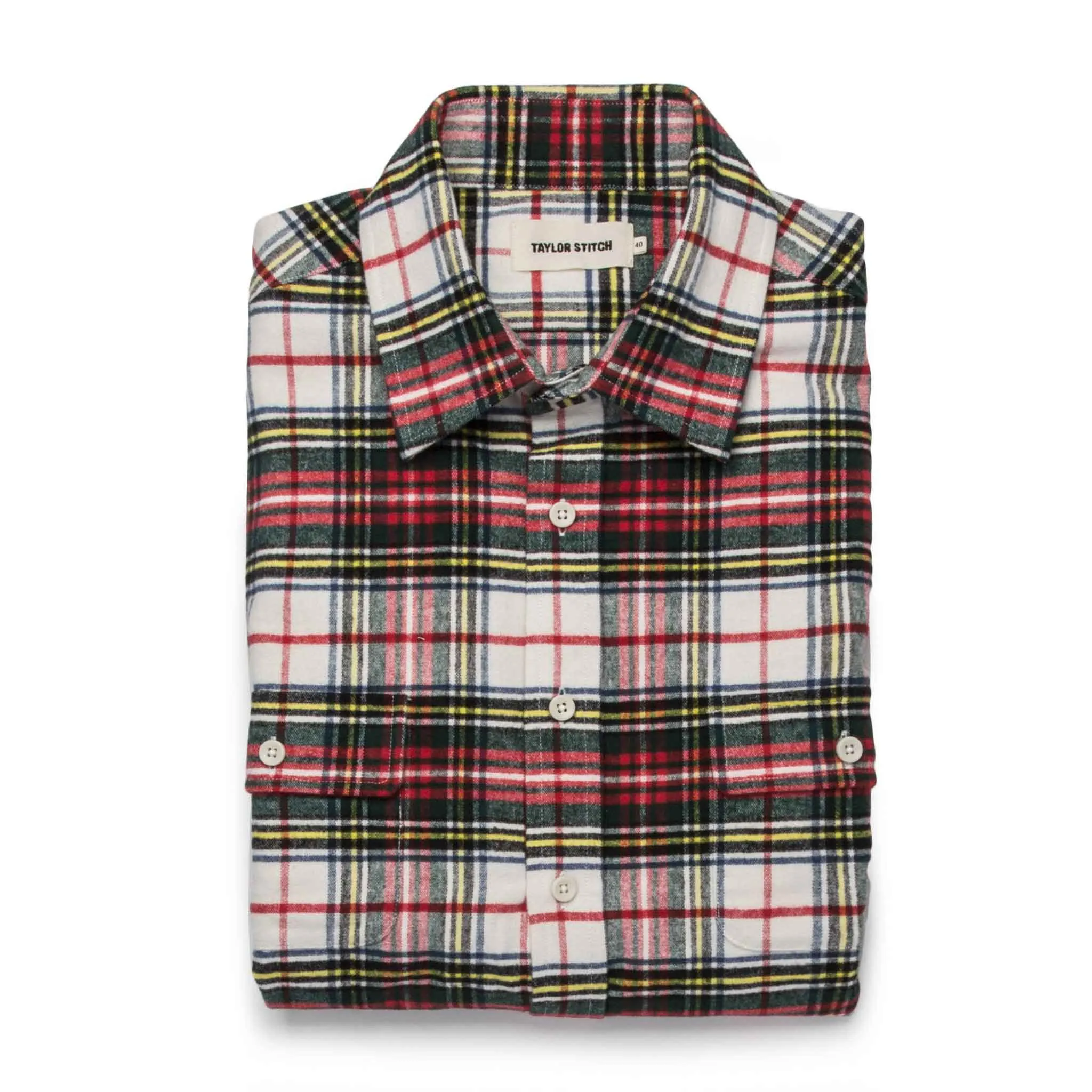 The Yosemite Shirt in White Tartan sold by Taylor Stitch