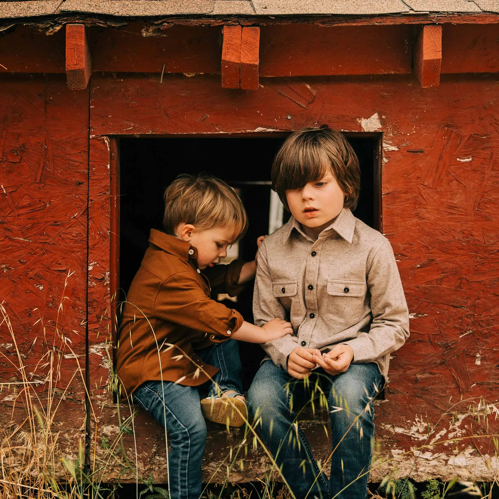 The Little Yosemite Shirt in Oat Donegal sold by Taylor Stitch product image thumbnail 5