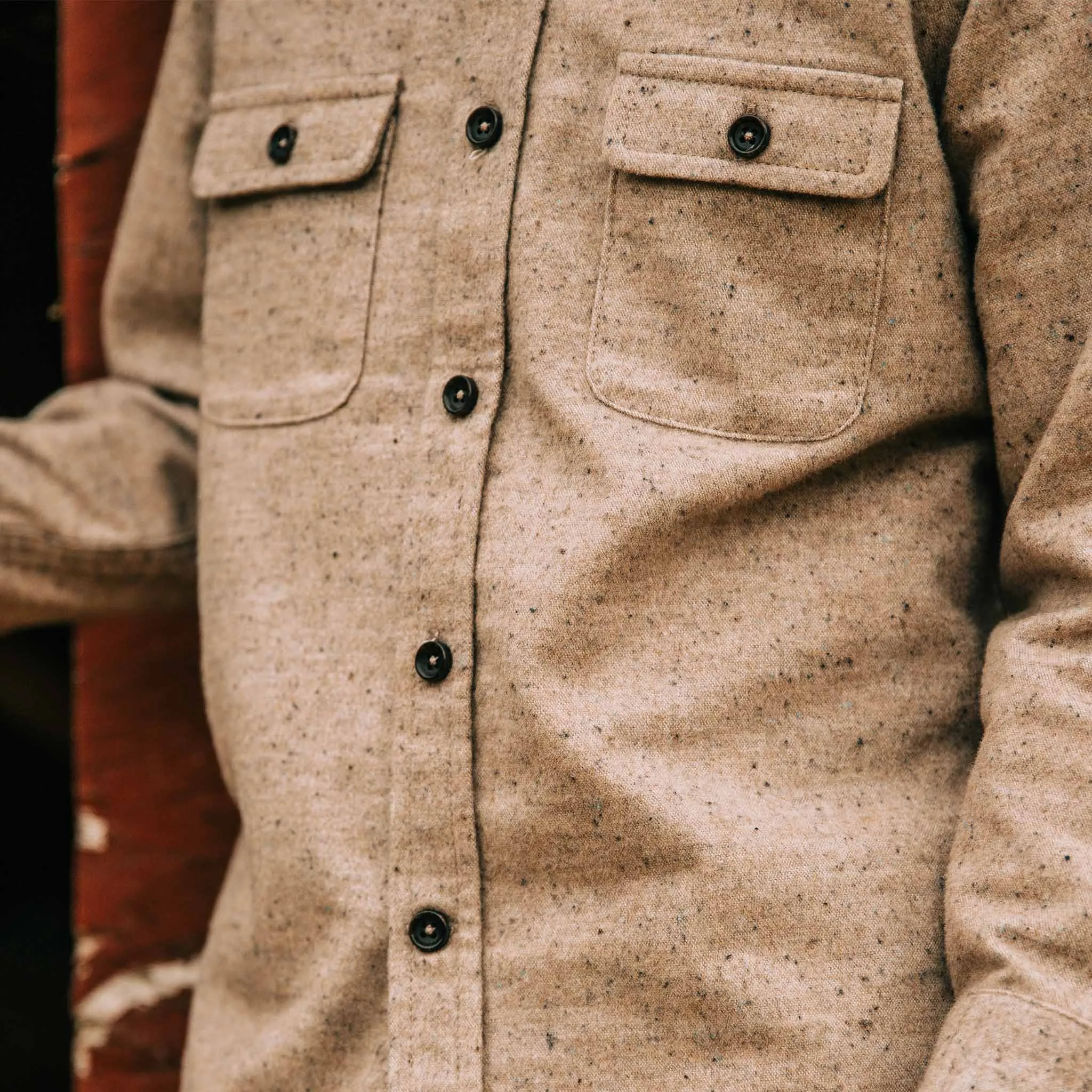 The Little Yosemite Shirt in Oat Donegal sold by Taylor Stitch product image thumbnail 4