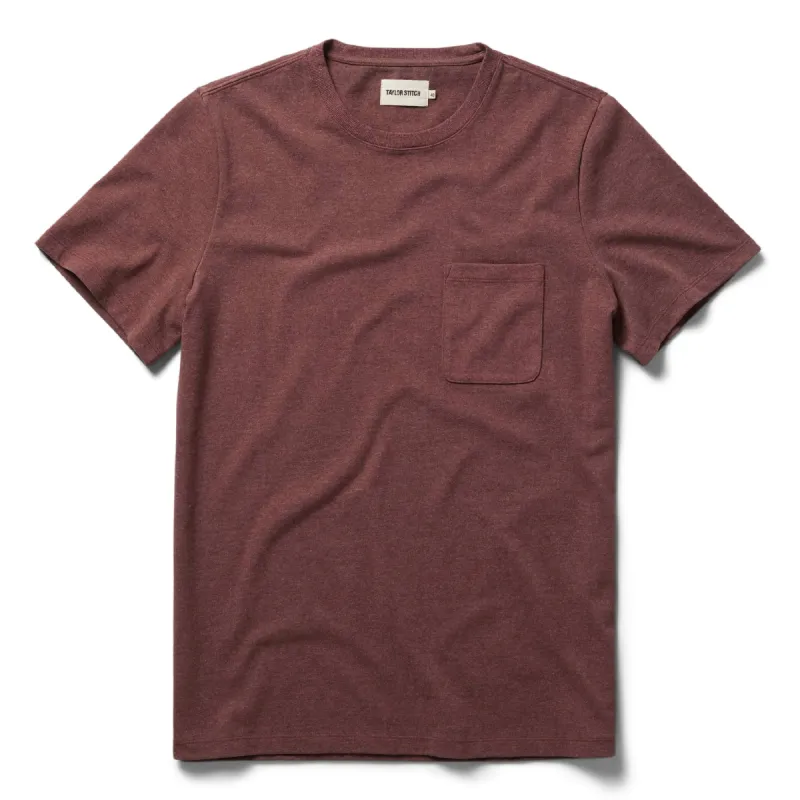 The Heavy Bag Tee in Russet sold by Taylor Stitch
