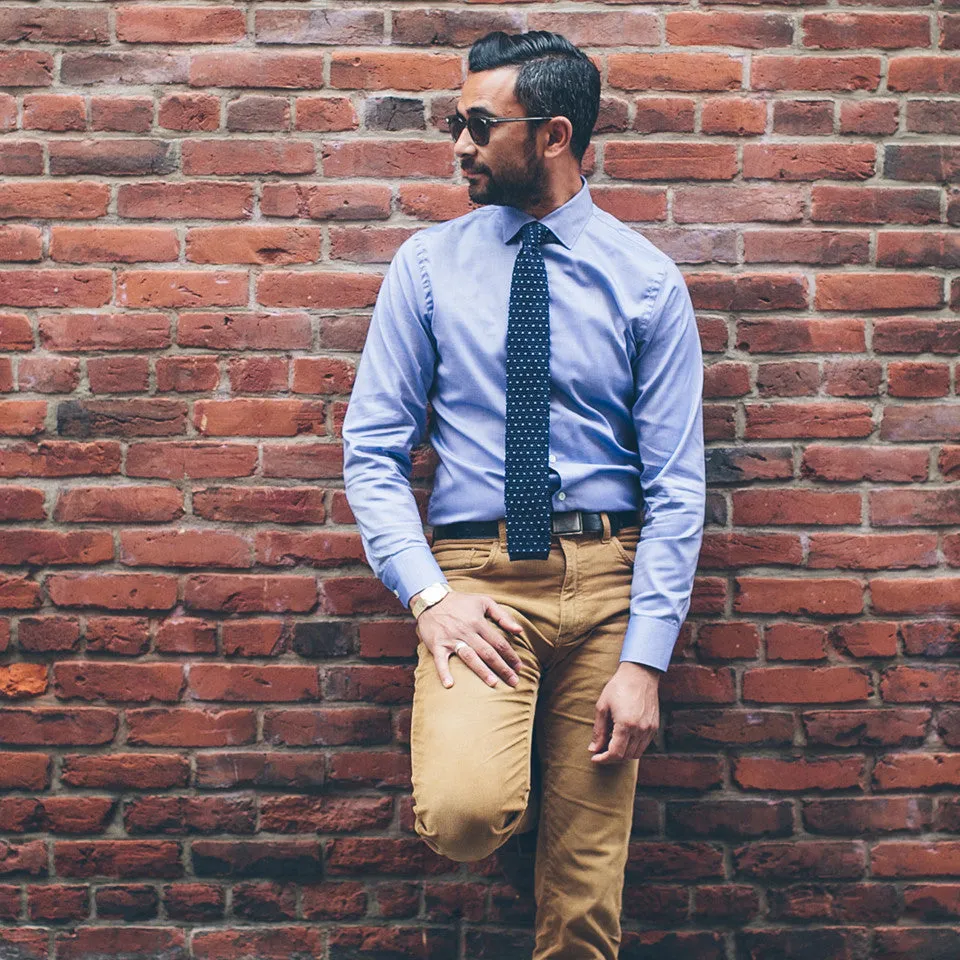 The Hyde in French Blue Royal Oxford sold by Taylor Stitch product image thumbnail 3