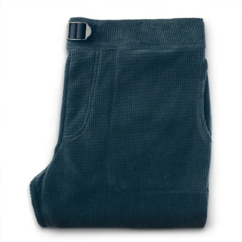 The Pack Pant in Midnight Polartec Fleece made by None