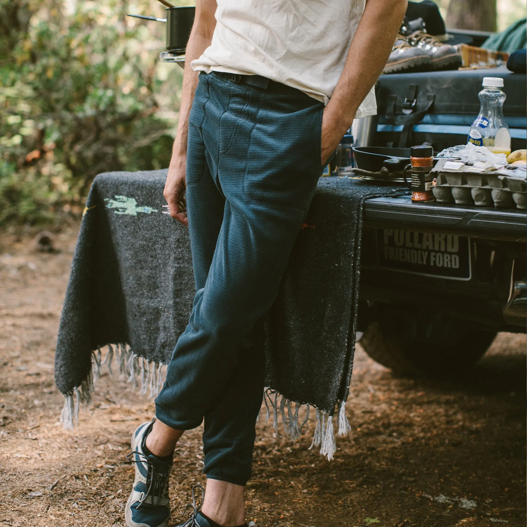 The Pack Pant in Midnight Polartec Fleece sold by Taylor Stitch product image thumbnail 3