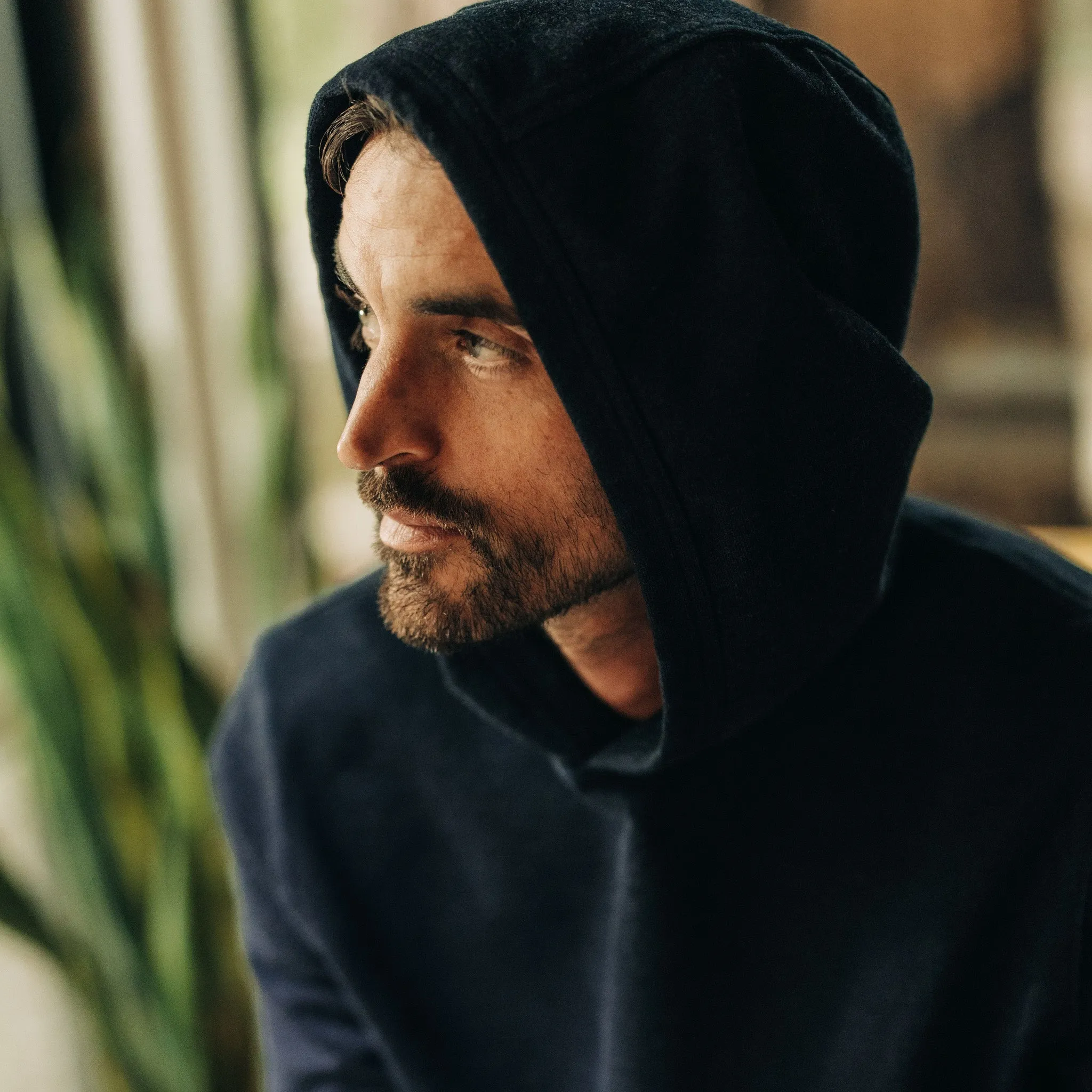 The Apres Hoodie in Rinsed Indigo Terry sold by Taylor Stitch product image thumbnail 4