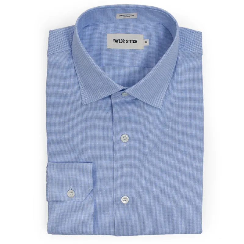 The Hyde in Mini Houndstooth Cotton and Linen sold by Taylor Stitch