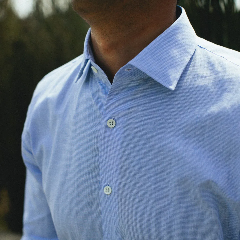 The Hyde in Mini Houndstooth Cotton and Linen sold by Taylor Stitch product image thumbnail 5