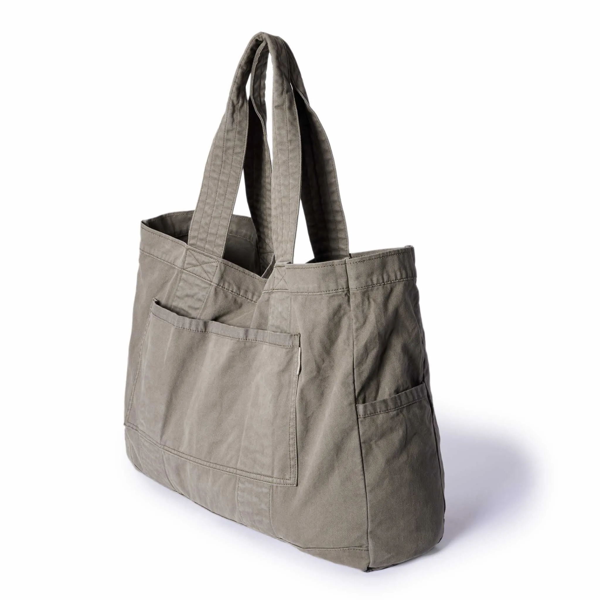 The Foundation Tote in Organic Smoked Olive sold by Taylor Stitch product image thumbnail 5