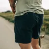 The Apres Short in Dark Navy Pinwale sold by Taylor Stitch