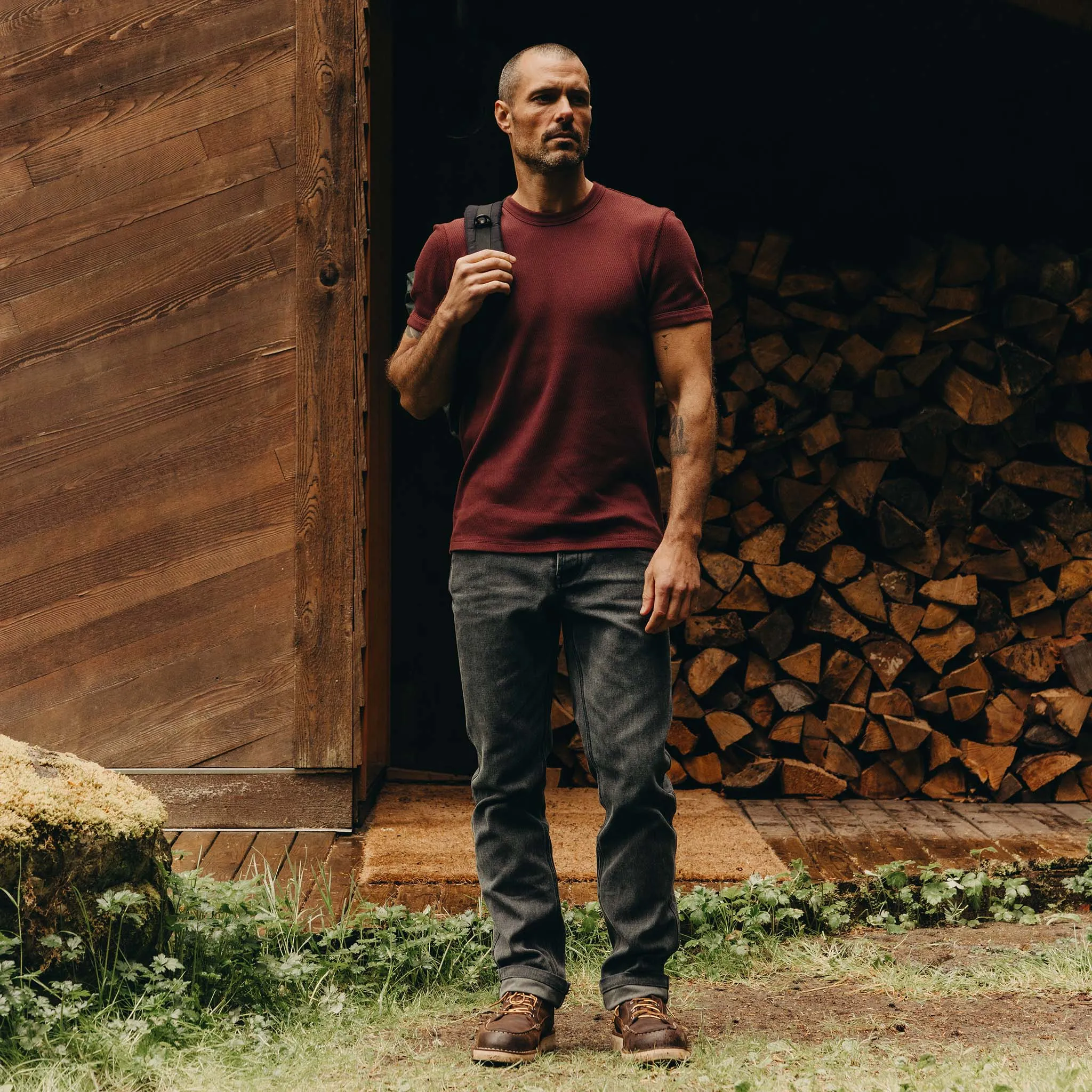 The Camp Pant in Coal Chipped Canvas sold by Taylor Stitch product image thumbnail 5