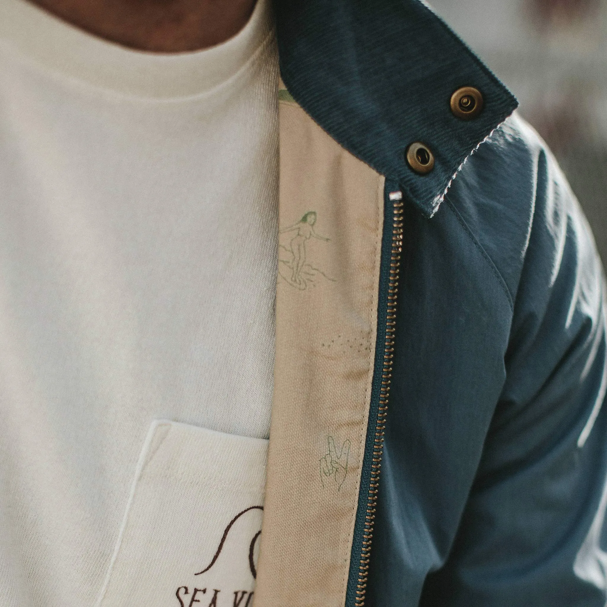 The Montara Jacket in Vintage Blue sold by Taylor Stitch product image thumbnail 3