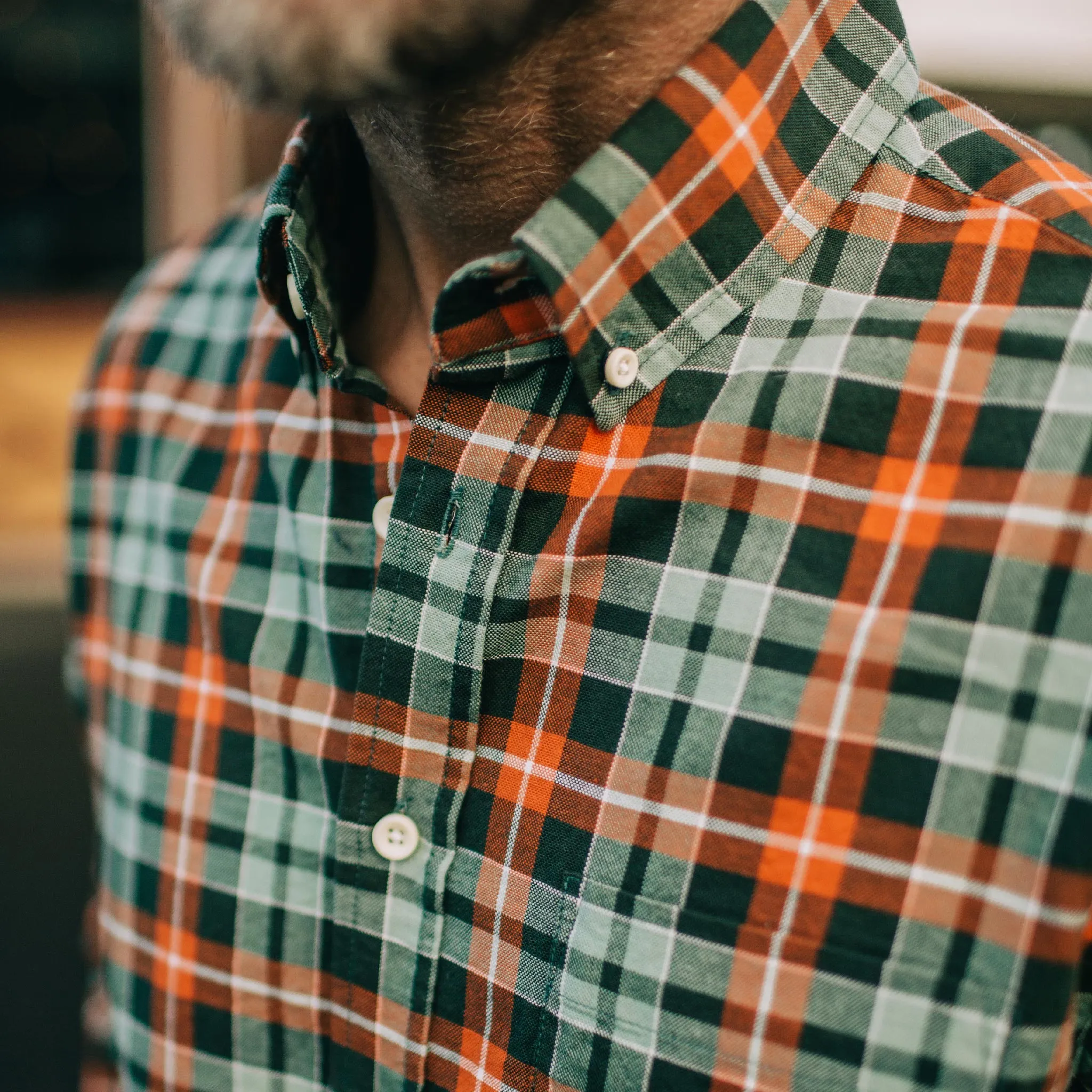 The Jack in Rust Plaid Oxford sold by Taylor Stitch product image thumbnail 3