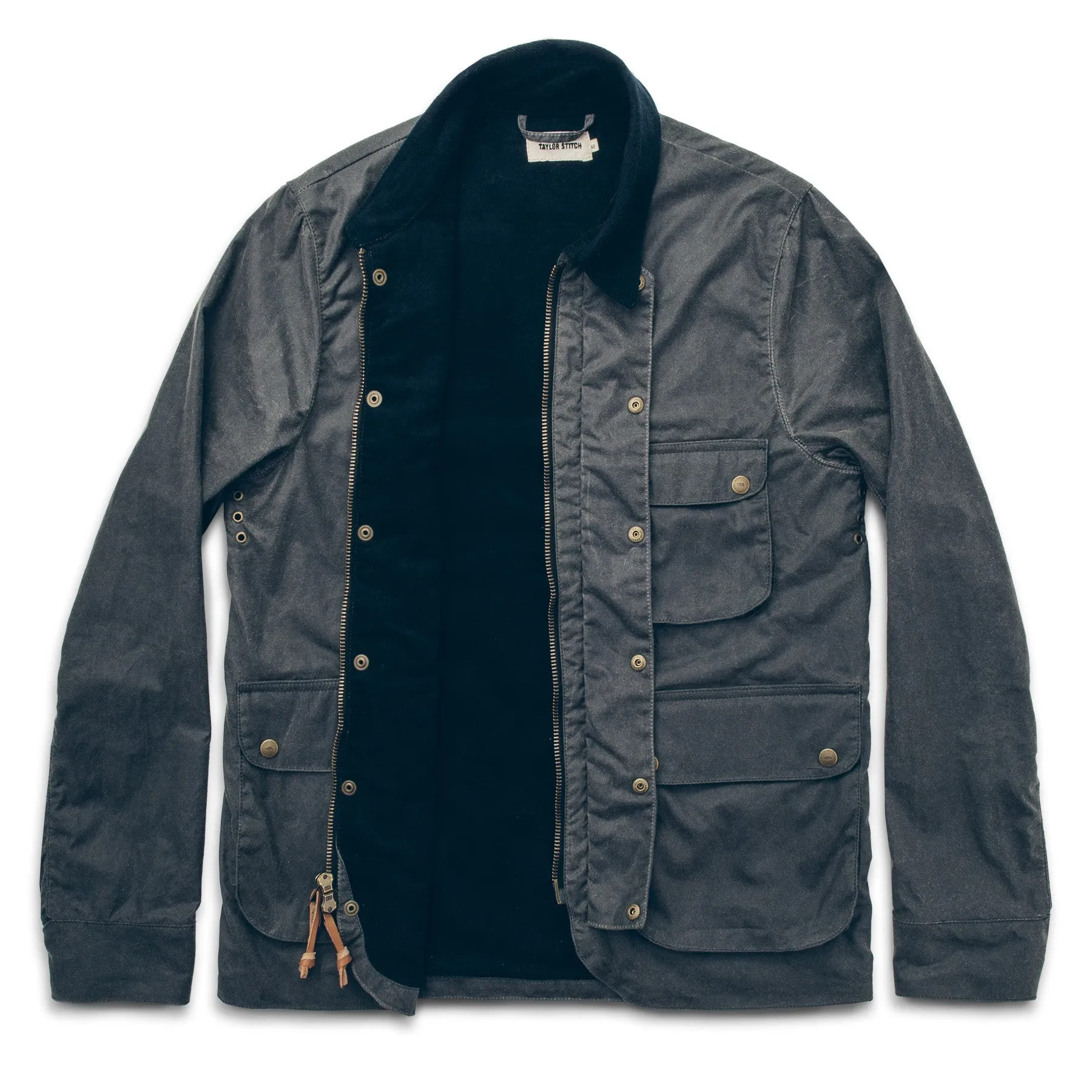 The Rover Jacket in Slate Waxed Canvas sold by Taylor Stitch product image thumbnail 4